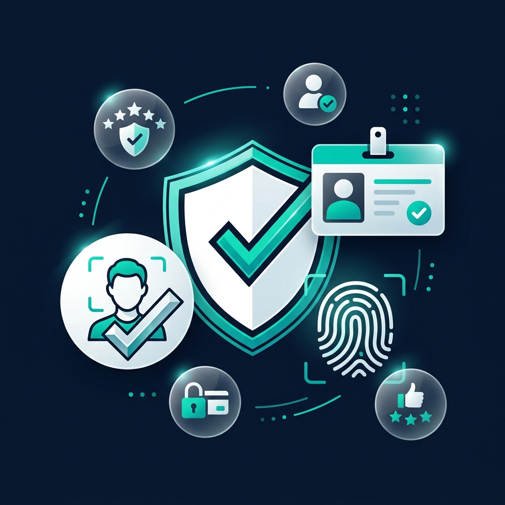 Trust and safety verification system illustration